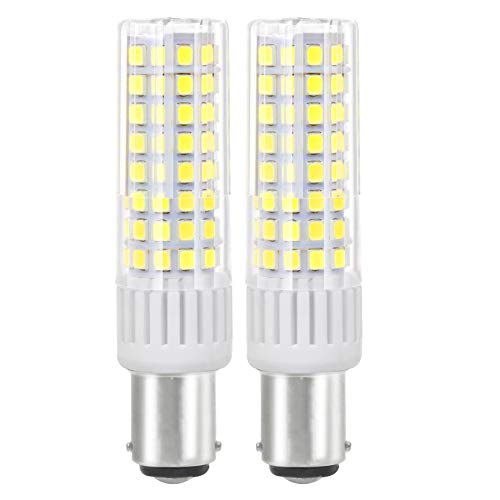 BQHY Bombilla LED B15D, luz blanca diurna, 6000 K, 7,5 W = 90 W, doble conexión bayoneta B15D, bombilla LED no regulable, 937 lúmenes, 90 – 265 V CA, CRI> 90 (2 unidades)