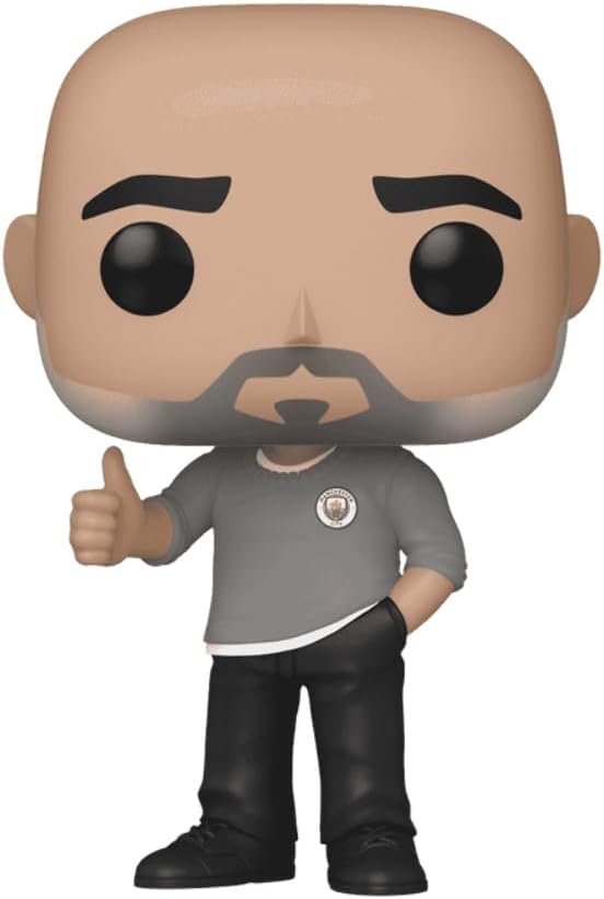 Pep Guardiola #61 Facsimile Signed Reprint Laser Autographed Funko POP! Soccer Manchester City Figurine with Protector Case - Image 2