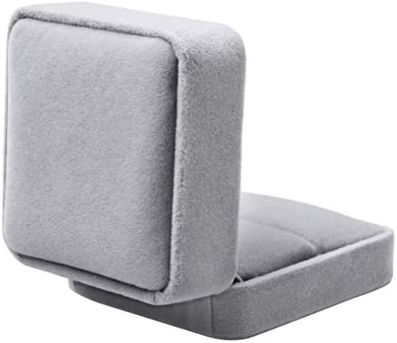 nuoshen Velvet Ring Box for Engagement Ring, Classic Earring Jewelry Elegant Case Gift Box(Grey)