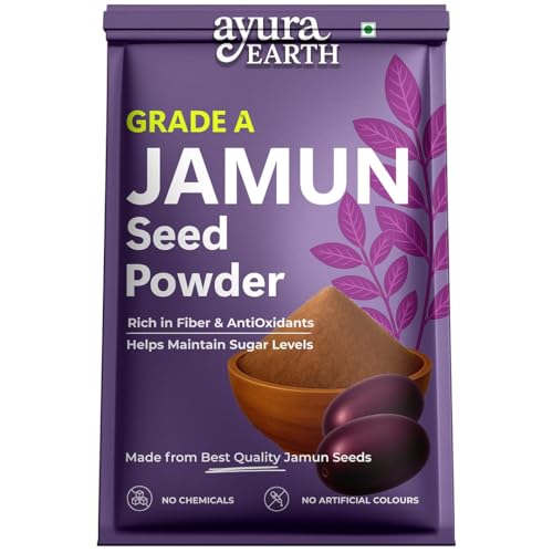 Image of Jamun Seed Powder for Diabetes (250g) | 100% Pure Kala Jamun Guthli | Java Plum Seed Powder | Neredu /Naval Kottai Powder (250g)