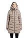 khujo Tuhani 5 Damen Wintermantel leichter Steppmantel Mantel Winterjacke (DE/NL/SE/PL, Alphanumerisch, M, Regular, Regular, Greige)