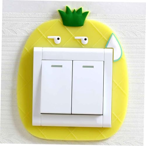 Pegatinas para interruptor en dormitorios infantiles, decoración nocturna de piña 4