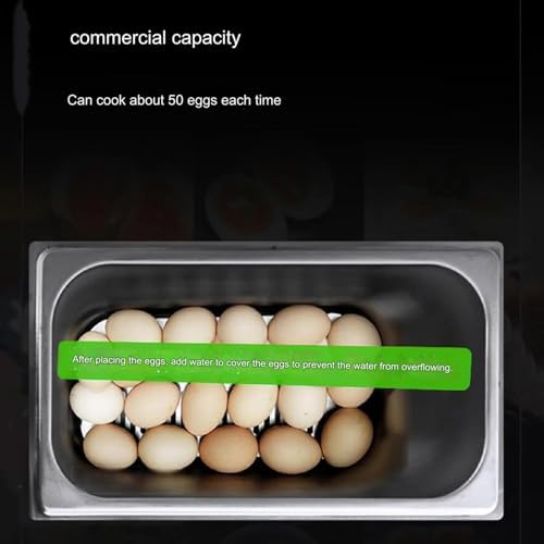 Electric Multi Egg Cooker, Commercial Hot Spring Egg Boiler with Digital Control Panel, 50 Eggs Capacity