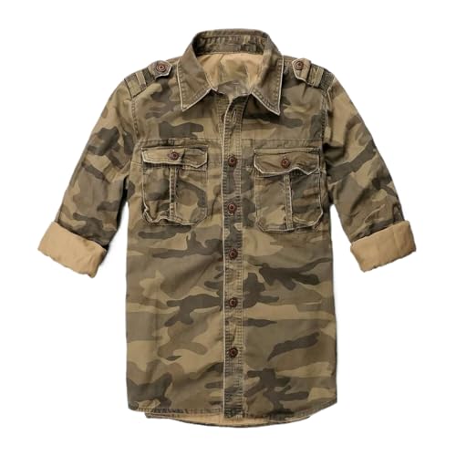 Camisa de lino y algodón con bolsillo acabados de alta calidad