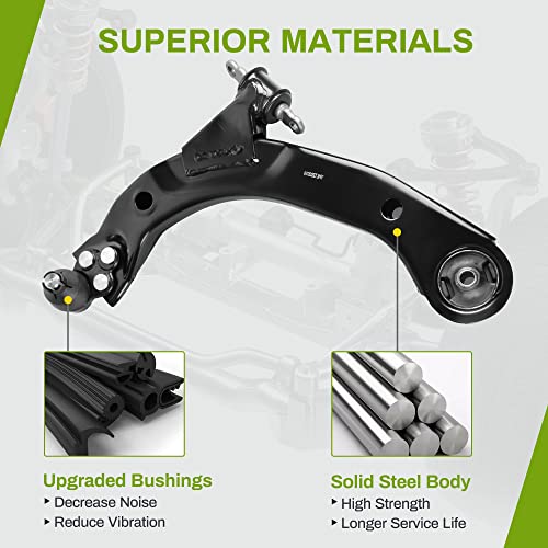 Autosaver88 -Front Lower Control Arm Compatible With 2005-2010 Chevy Cobalt, 2006-2011 Chevy Hhr, 2007-2010 Pontiac G5, 2005-2006 Pontiac Pursuit, 2003-2007 Saturn Ion #TOP4