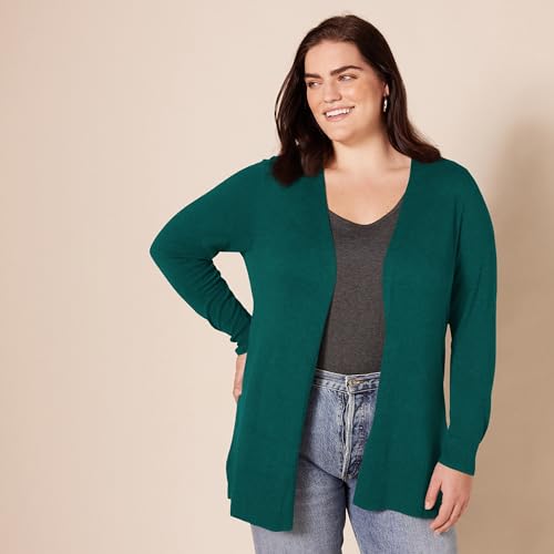 Image of Amazon Essentials Women's Lightweight Long Sleeve Open-Front Cardigan Sweater (Available in Plus Size)
