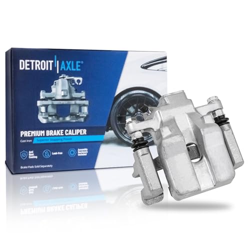 Image of Detroit Axle - Rear Left Brake Caliper for 12-17 Toyota Camry, 13-18 Avalon | Lexus ES300h ES350, Driver Side Disc Brake Caliper w /Bracket 2012 2013 2014 2015 2016 2017 2018 Replacement