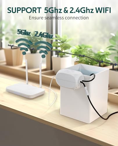 image for HIRALIY Automatic Drip Irrigation System for Indoor Plants, Plant Wate