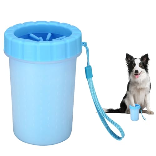 Pet Paw Cleaner Cup–Portable Dog Paw Washer with Soft Silicone Br...