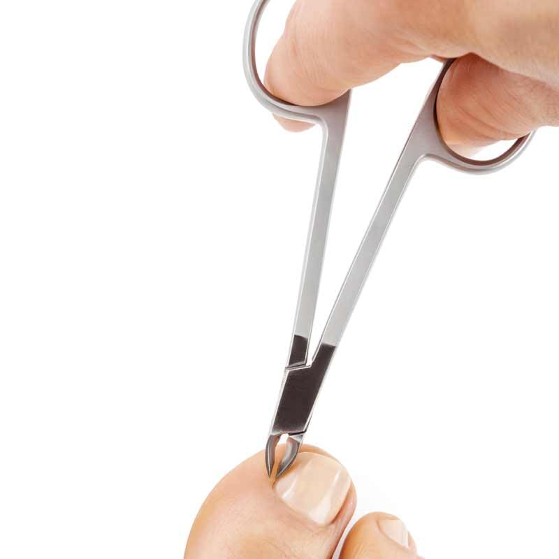 REMOS Pince à cuticules en forme de ciseaux tranchant 4 mm - acier inoxydable - 10 cm
