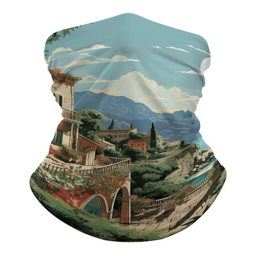 Mascarilla Mediterránea de Verano para Cara y Cuello para Clima Frío, Pasamontañas Elástico para Hombre y Mujer, Balaclava para Motocicleta, Ciclismo, Esquí y Más miniatura 2