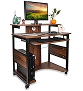 Amazon | DEWEL デスク パソコンデスク pcデスク 幅80 収納つきデスク