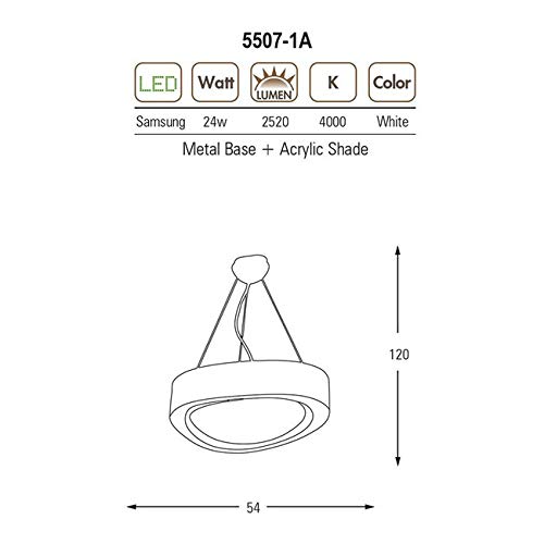 Homemania Lampada a Sospensione Meriva Lampadario