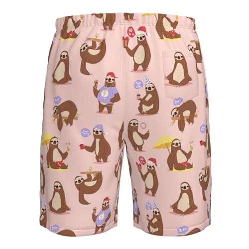 Pantalones cortos de playa con perezosos: bermudas de hombre ideales para vacaciones y descanso 7