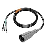 Golf Cart Charger Cord, 48V Charger Plug for Club Car DS & Precedent 1995-2013 Golf Cart, Replaces OEM# 101828901, 1018289-01, UL SJOOW, 3 * 12AWG