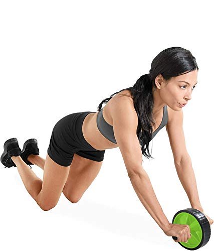 Rolo Roda Exercícios Abdominal Lombar Exercise Wheel + Apoio