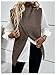 Verdusa Women's Fall Outfits Sweater Vest Mock Neck Sleeveless Knit Tops 2025 Trendy Pullovers Coffee Brown Medium