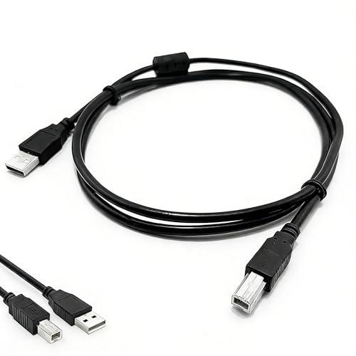 Câble d'imprimante USB A vers B, câble MIDI pour contrôleurs DJ, claviers, synthétiseurs, compatible avec Pioneer, Native Instruments, Denon, Akai, HP,...