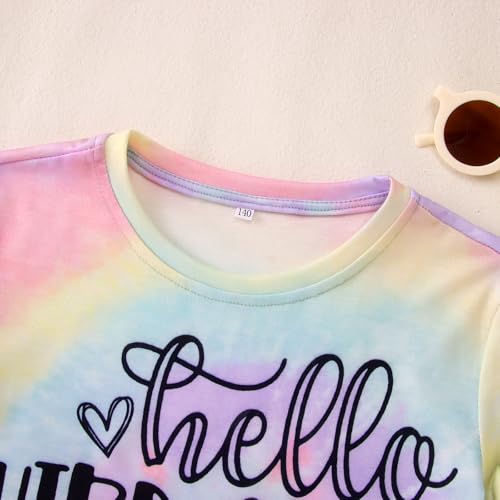 Image of MODNTOGA Kid Girl Boy First Day of School Shirt Back to School T-Shirt Hello Kindergarten 1st 2nd 3rd Grade Graphic Tee Tops