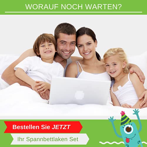 Spannbettlaken 40x90 cm Baby Baumwolle für Wiege und Stubenwagen 2er Set - Doppel-Pack - weiß hellblau - mit Gummizug weiches Jersey-Strech für perfekte Passfom an den Ecken - Jungen & Mädchen