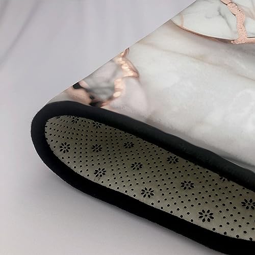 Tapis doux marbre blanc pour isoler et décorer le sol du salon