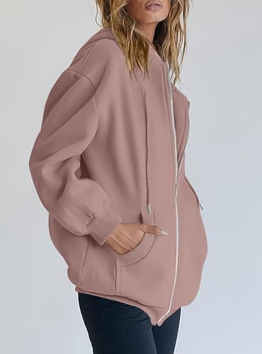Image of PRETTYGARDEN Women's 2026 Spring Zip Up Y2K Hoodies Casual Long Sleeve Sweatshirts Fall Winter Track Jackets with Pockets