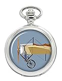 montre de poche de chasseur Bleriot XI Aéronef Avant Complet Hunter Poche Montre