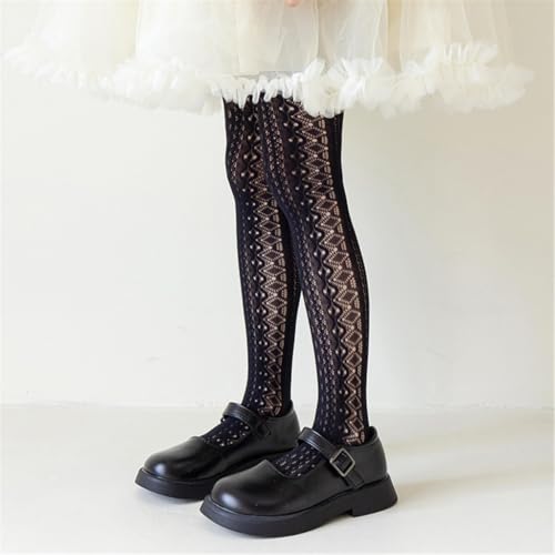 Fashion Leggings for Girls Pattern Tights Hollowout Stockings Kids Pantyhose for Spring Dresses4