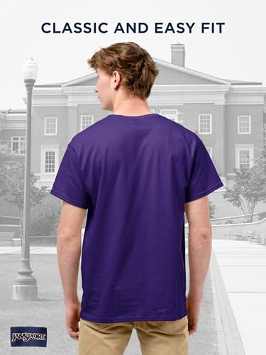 Image of JanSport NCAA Officially Licensed Campus Short Sleeve T Shirt for Men, Soft & Breathable Pre-Shrunk Cotton Crewneck T Shirt