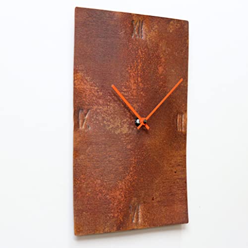 Inthetime 36-Inch Copper Wall Clock Rectangular Large Silent Non-Ticking Unique Handmade - 7Th Wedding Anniversary Gift Idea Rustic Farmhouse Native American Southwest Home Kitchen Art Decor (King) #TOP1