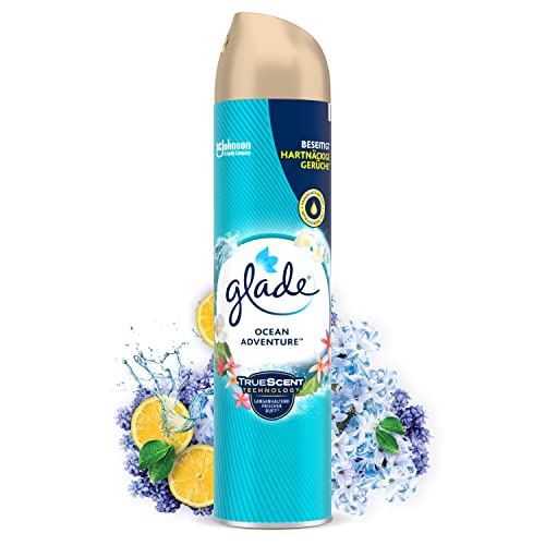 Glade Duftspray für langanhaltende Frische in allen Räumen Lufterfrischer Spray Ocean Adventure 1er Pack (1 x 300 ml)