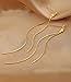 OLARCU Long Gold Dainty Dangle drop Minimalist Tassel Earrings for Women (Gold)