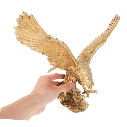 Statue d'aigle dorée idée cadeau prestigieuse pour ouverture de bureau