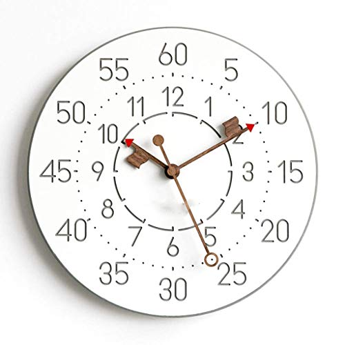 Horloge murale silencieuse quartz rose XJBTBA à pile décoration maison salon