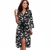 Dngkaoje Stars Above Pajamas Women Star Robe House Robes for Women Stars Above Pajamas Women Target Light Weight Robes Women Kimono Robe Soft Robes for Women Womens Robes Knee Length M