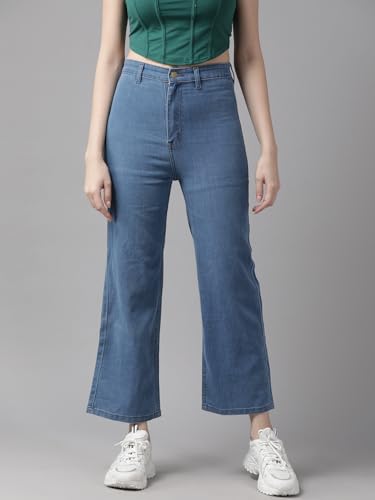 Image of GUTI Womens High Rise Crop Length Jeans()