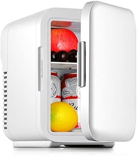 JJH Mini réfrigérateur pour Voyages en Plein air, Voiture Portable réfrigérateur DC 12V, Coiffure de la Peau Cooler électrique pour Les cosmétiques, 5 litres, Blanc