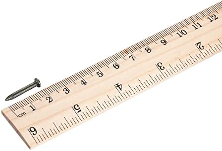 sourcing map Hardware Nails Carbon Steel Point Tip Wall Cement Nail 20mm(0.8") 3mm Rod Dia Silver Tone 100pcs