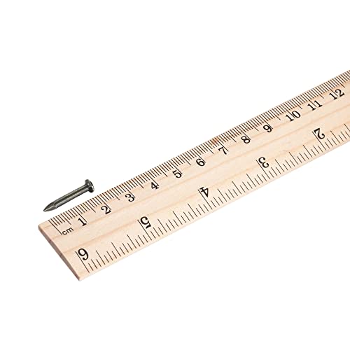 Uxcell Hardware Nails Carbon Steel Point Tip Wall Cement Nail 20Mm(0.8") 3Mm Rod Dia Silver Tone 100Pcs #TOP3