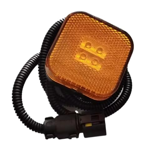 Riloer LED Side Marker Indicators Light, Flash Side Indicator Trailer Side Lamp, Turn Signal Lamps Car Emergency Light Warning Lights Compatible with MAN TGA TGL TGM TGS TGX, 81252606101