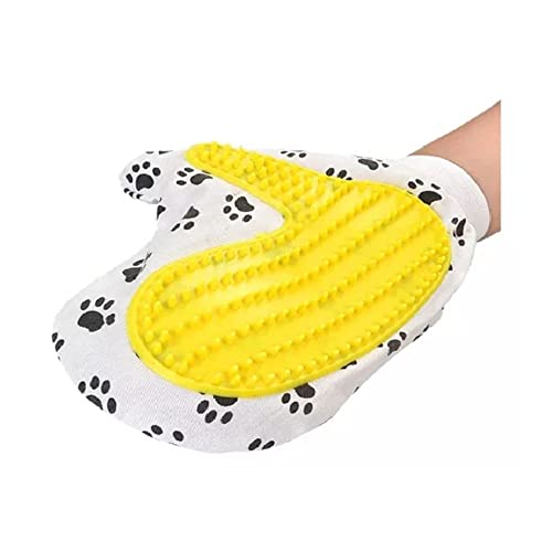 Luva Pet P/Banho Cães e Gatos de Silicone Escova Magnética Tira Pelos