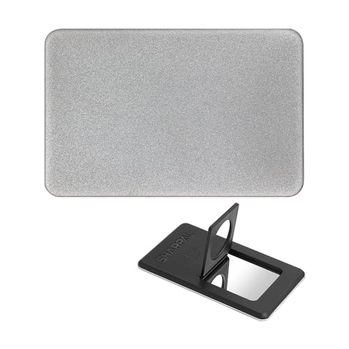 SHARPAL 114N Afilador de herramientas y navajas de diamante con piedra de afilado de diamante tamaño tarjeta de crédito (Grano fino 600)