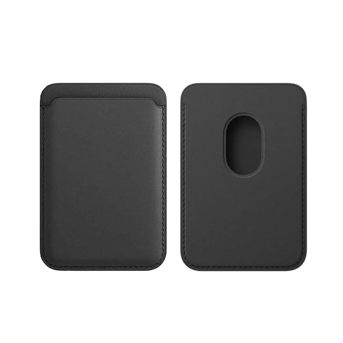 Stealodeal MagSafe Wallet, Magnetic Phone Vegan Leather Wallet - Slim 3 Cards Holder Designed for MagSafe Compatible with iPhone 15, iPhone 14, iPhone 13, iPhone 12 Series Model (Black)-image-18