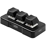 MK321-Pro 3キー ミニ カスタマイズ キーボード メカニカル ブルー スイッチ USB+2.4G+BT接続 オフィス ゲーム マルチメディア用 ブラック