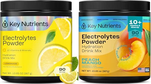 KEY NUTRIENTS Electrolytes Powder Lemonade 90 Servings + Peach Mango
