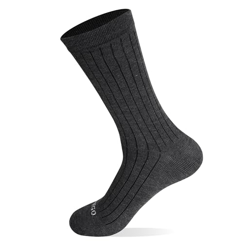 Image of Unisex Pure Cotton Combed Regular Fit Ribbed Crew Socks | Soft Breathable Socks for Men and Women | Ideal for Office Wear, Casual Outfits & Daily Use