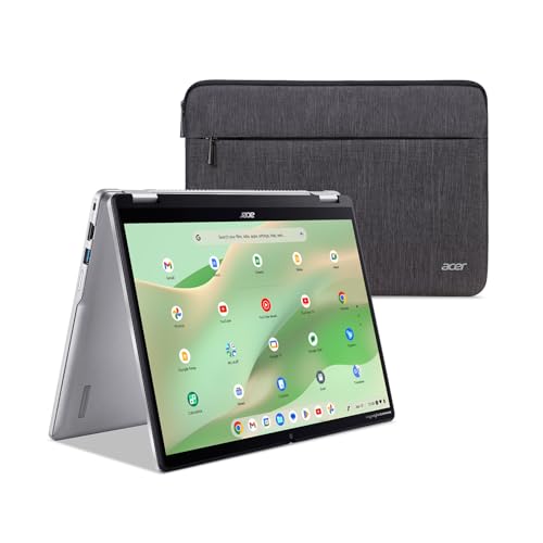 Image of Acer Chromebook Spin 314 CP314-2HN-30V1 Convertible Laptop | Intel Core i3-N305 | 14 inch WUXGA IPS Corning Gorilla Glass Touch Matte Display | 8GB LPDDR5 | 128GB eMMC | Wi-Fi 6E | FHD Webcam | Chrome OS