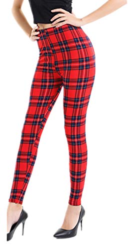 Aventy Leggings elasticizzati lunghi da donna con