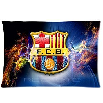Custom Coolest FC Barcelona Home Decorative Pillowcase Pillow Case Cover Standard Size 20x30 Inch Two Sides