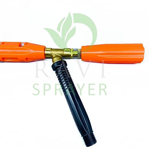 RAVI SPRAYER®High Water Pressure Sprayer Long Range Adjustable HandheldHose Nozzles 60Cm Length Spray Gun With Water Flow Adjustment Handle For Agriculture And Gardening Hand Held Sprayer